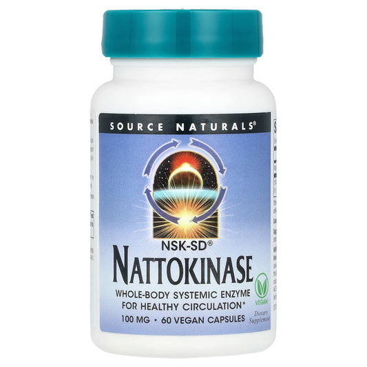 Source Naturals, Nattokinase, 100 mg, 60 Vegan Capsules