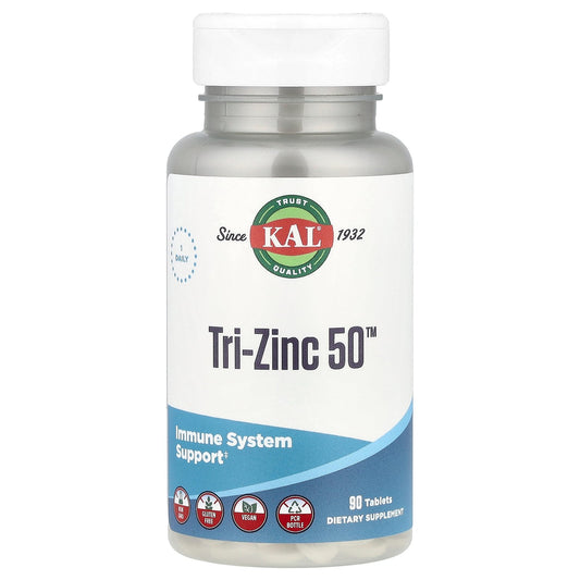 KAL, Tri-Zinc 50™, 90 Tablets (50 mg per Tablet)