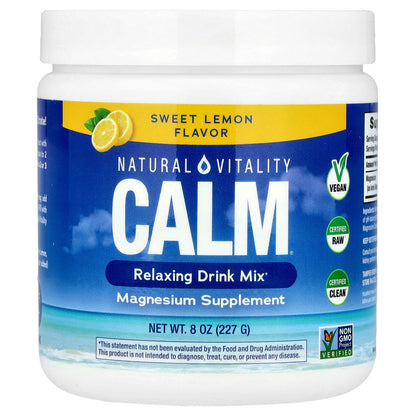 Natural Vitality, CALM®, Relaxing Drink Mix, Sweet Lemon, 8 oz (227 g)