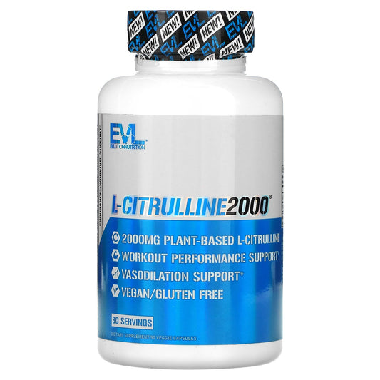EVLution Nutrition, L-Citrulline2000, 90 Veggie Capsules (666 mg per Capsule)