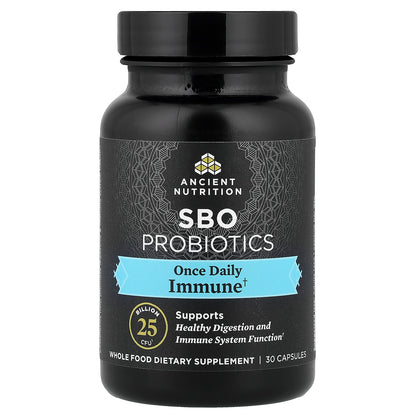 Ancient Nutrition, SBO Probiotics, Once Daily, Immune, 25 Billion CFU, 30 Capsules