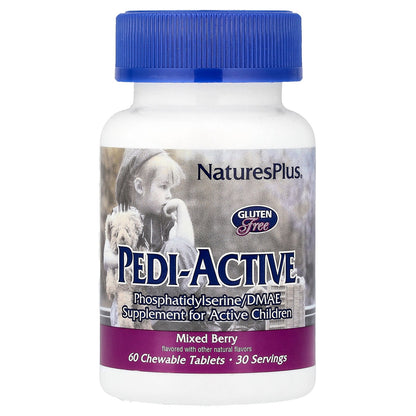 NaturesPlus, Pedi-Active®, Mixed Berry, 60 Chewable Tablets