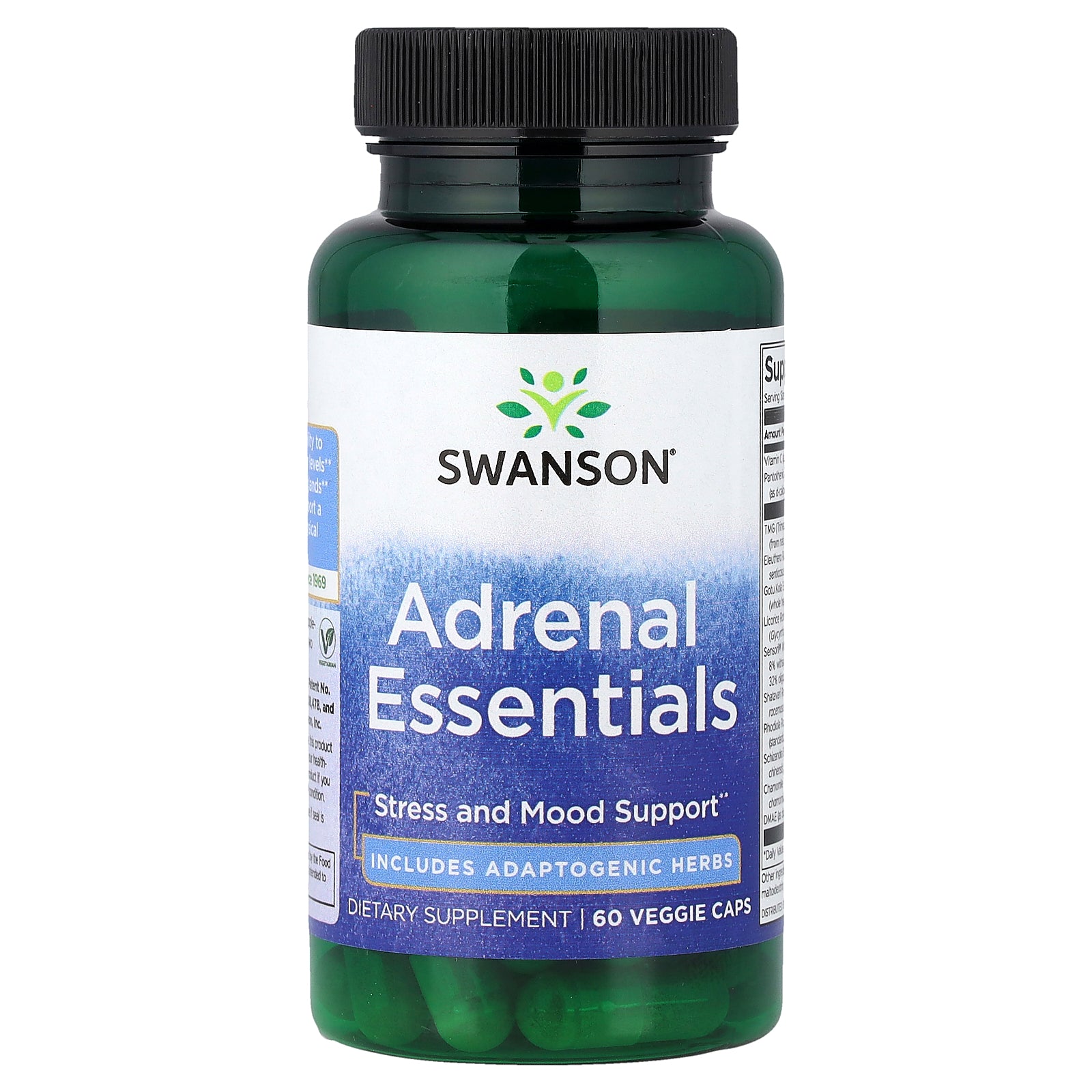 Swanson, Adrenal Essentials, 60 Veggie Caps
