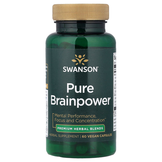 Swanson, Pure Brainpower, 60 Vegan Capsules