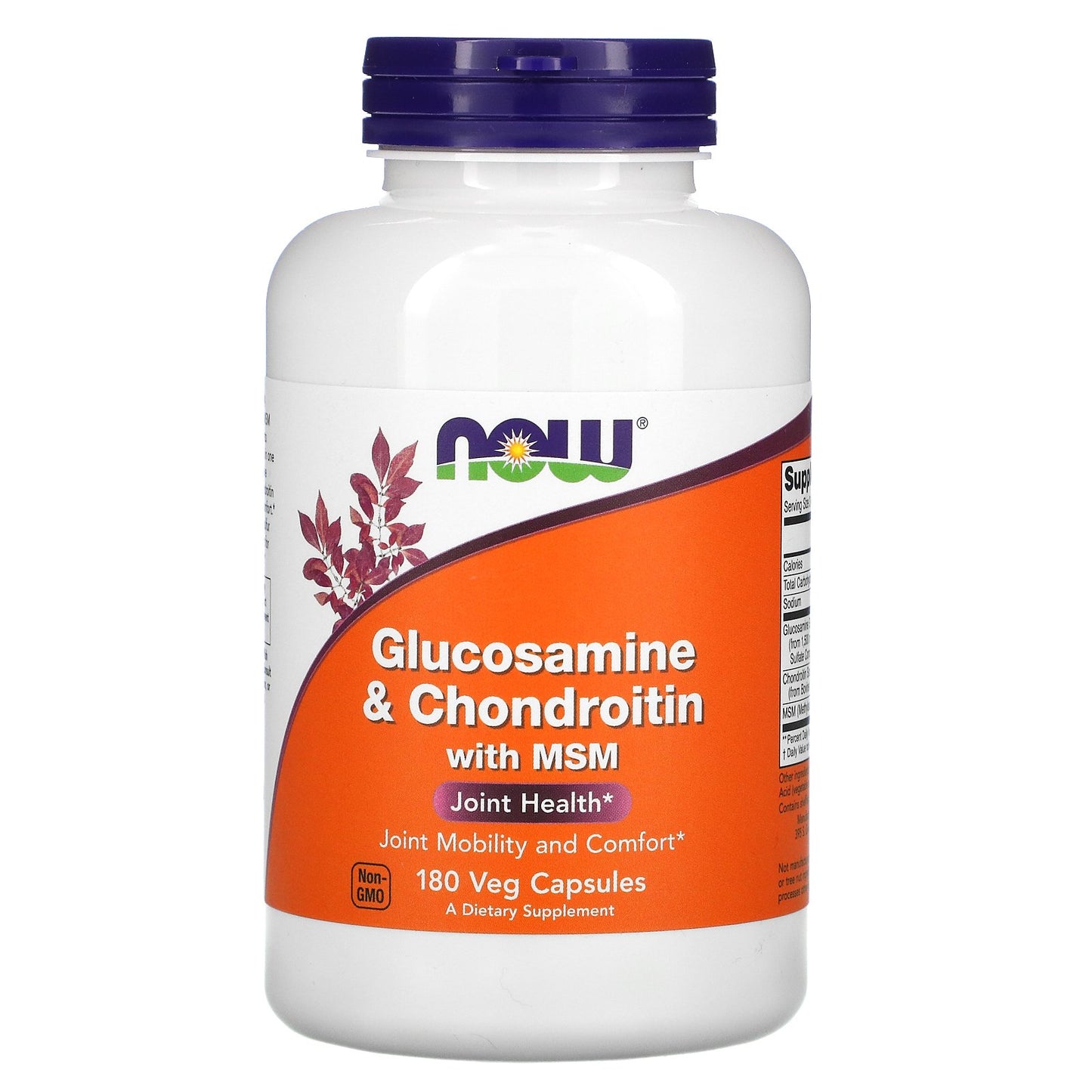 NOW Foods, Glucosamine & Chondroitin with MSM, 180 Veg Capsules