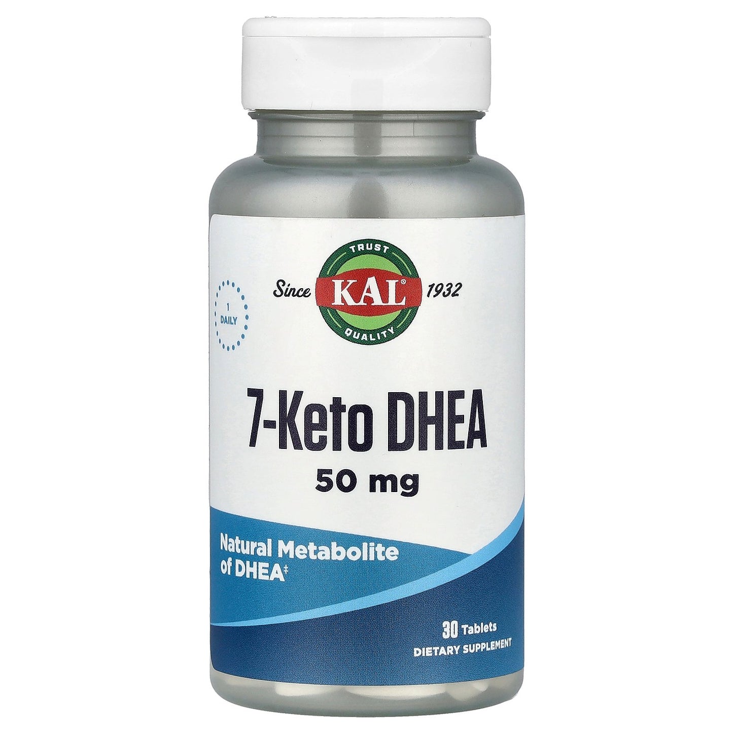 KAL, 7-Keto DHEA, 50 mg, 30 Tablets