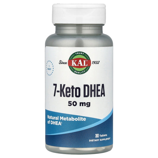 KAL, 7-Keto DHEA, 50 mg, 30 Tablets