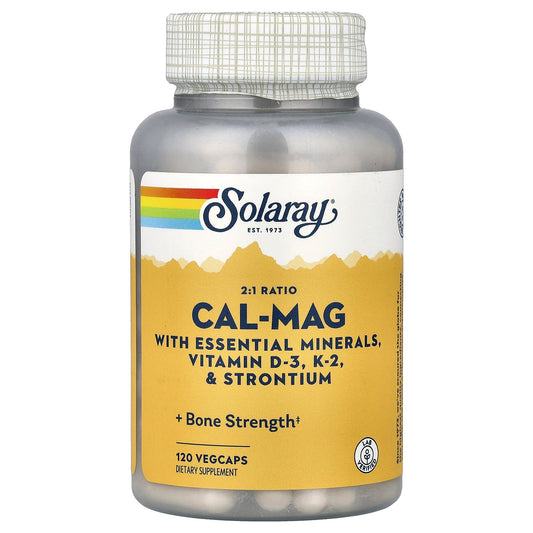 Solaray, 2:1 Ratio Cal-Mag, 120 VegCaps