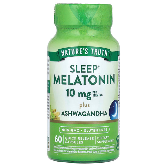 Nature's Truth, Sleep Melatonin Plus Ashwagandha, 60 Quick Release Capsules