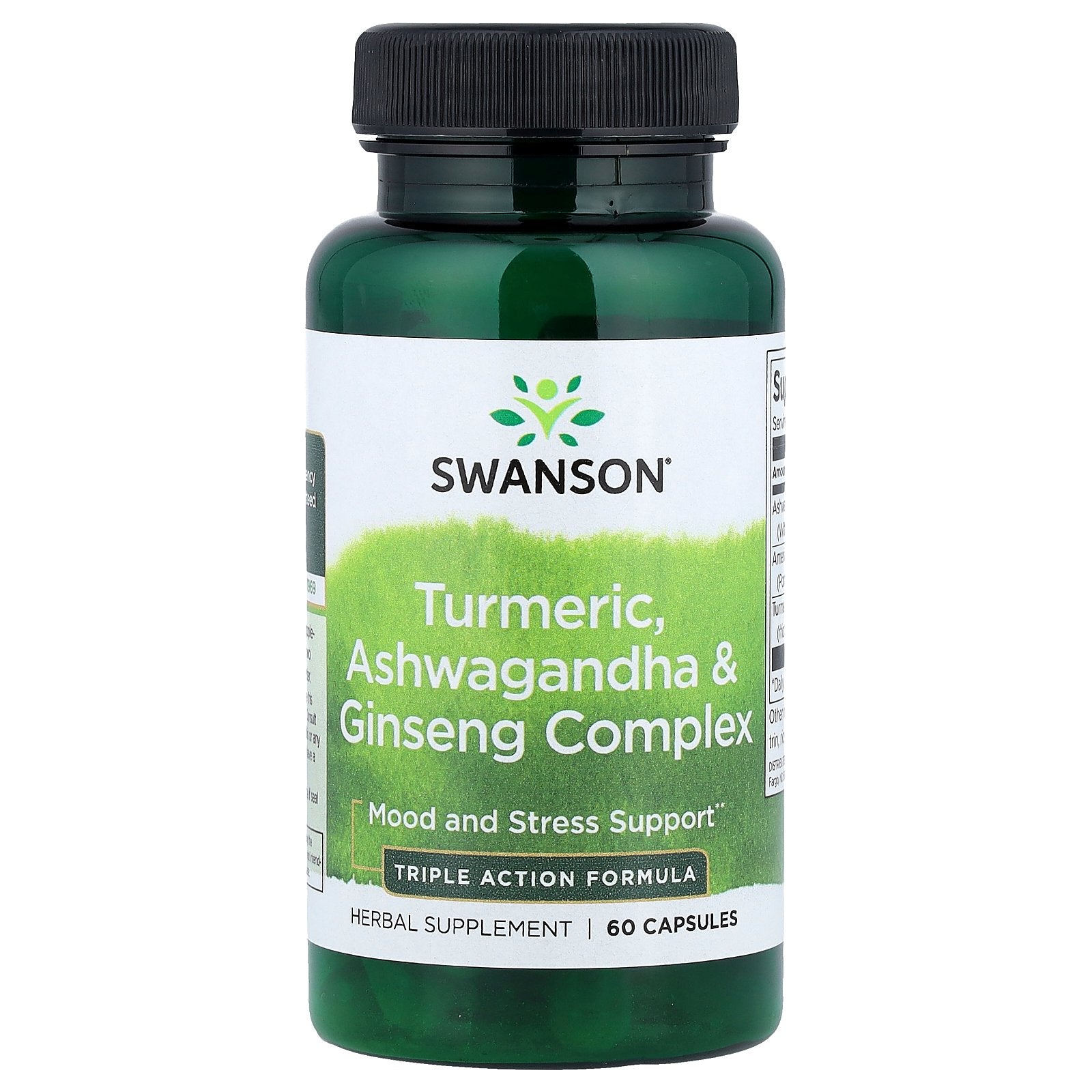 Swanson, Turmeric, Ashwagandha & Ginseng Complex, 60 Capsules