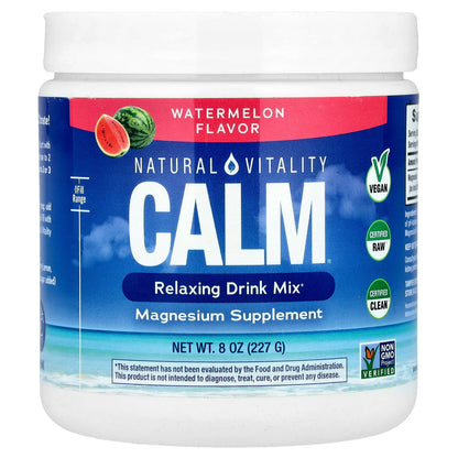 Natural Vitality, CALM®, Relaxing Drink Mix, Watermelon, 8 oz (227 g)