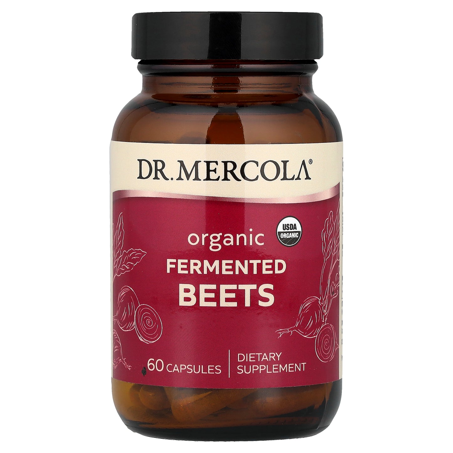 Dr. Mercola, Organic Fermented Beets, 60 Capsules