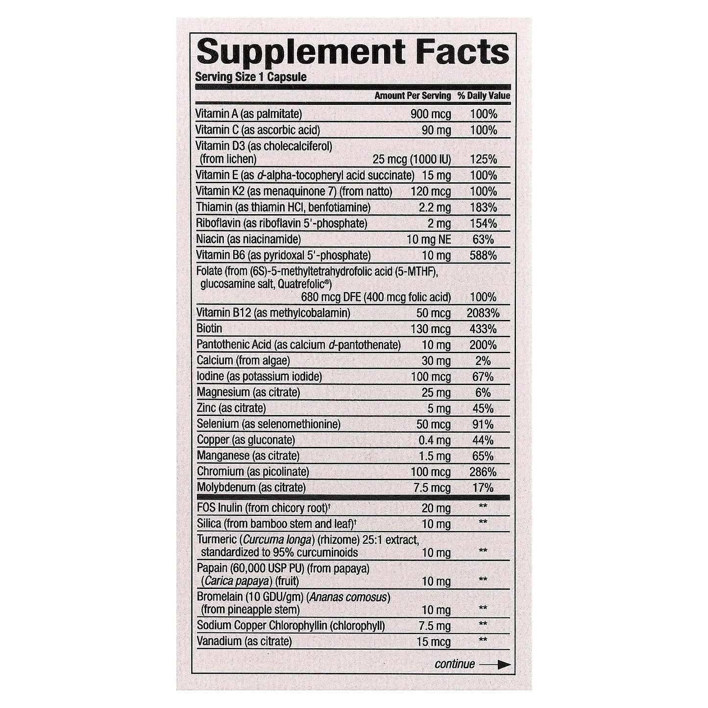 Natural Factors, Whole Earth & Sea®, Women's 50+ Multi, 60 Vegetarian Capsules