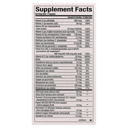 Natural Factors, Whole Earth & Sea®, Women's 50+ Multi, 60 Vegetarian Capsules