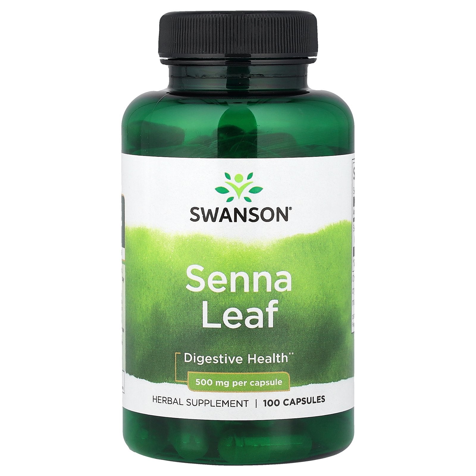 Swanson, Senna Leaf, 500 mg, 100 Capsules