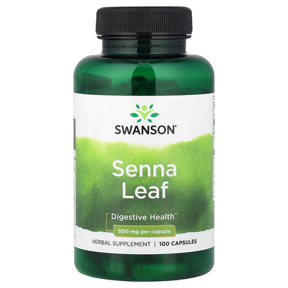 Swanson, Senna Leaf, 500 mg, 100 Capsules