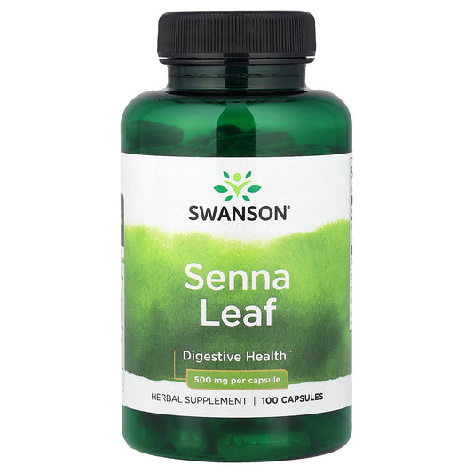 Swanson, Senna Leaf, 500 mg, 100 Capsules