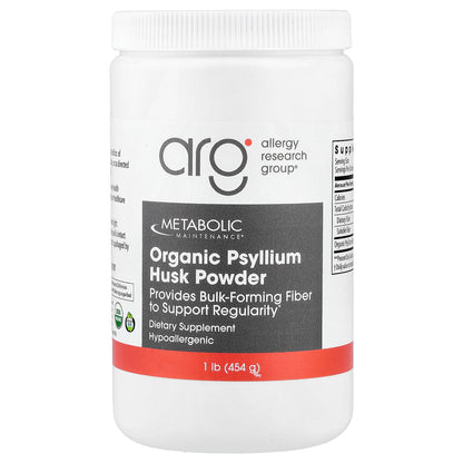 Metabolic Maintenance, Organic Psyllium Husk Powder , 1 lb (454 g)