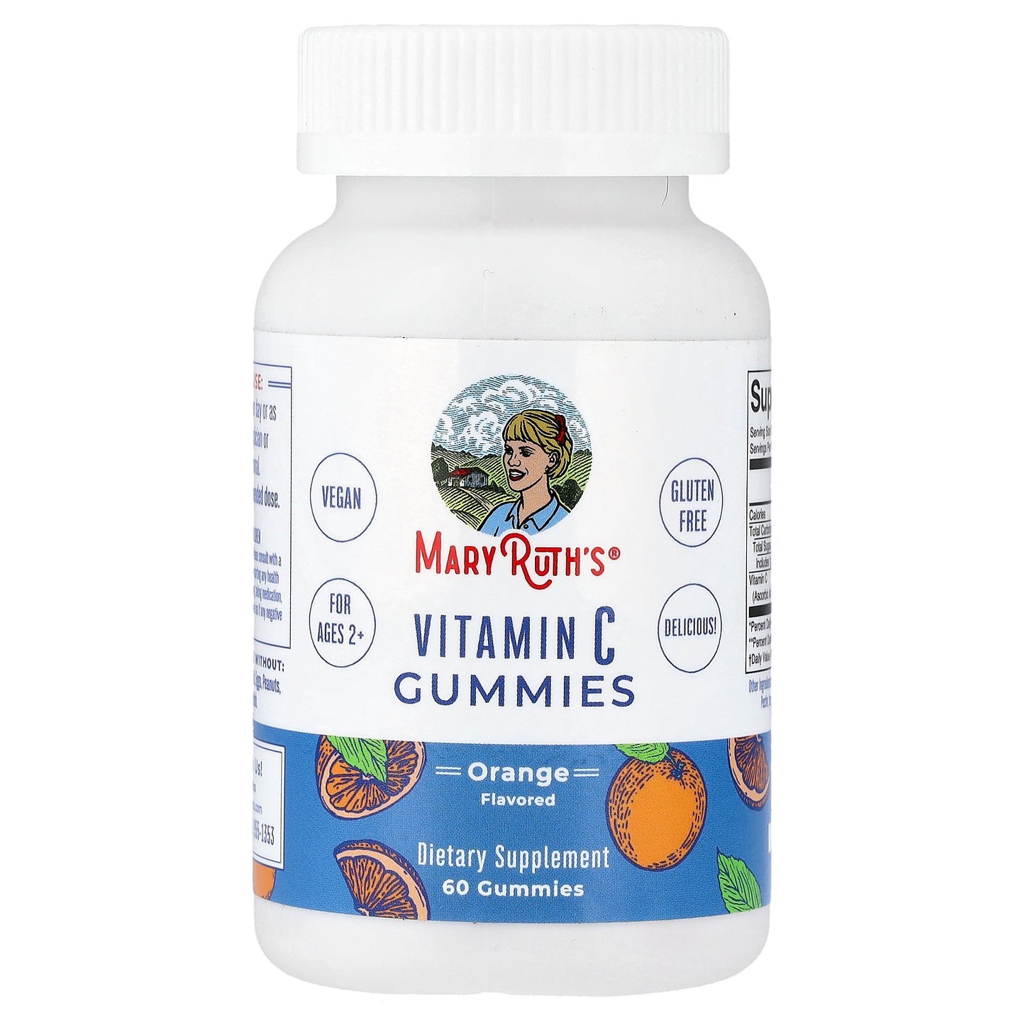 MaryRuth's, Vitamin C Gummies, Ages 2+, Orange , 60 Gummies (125 mg per Gummy)