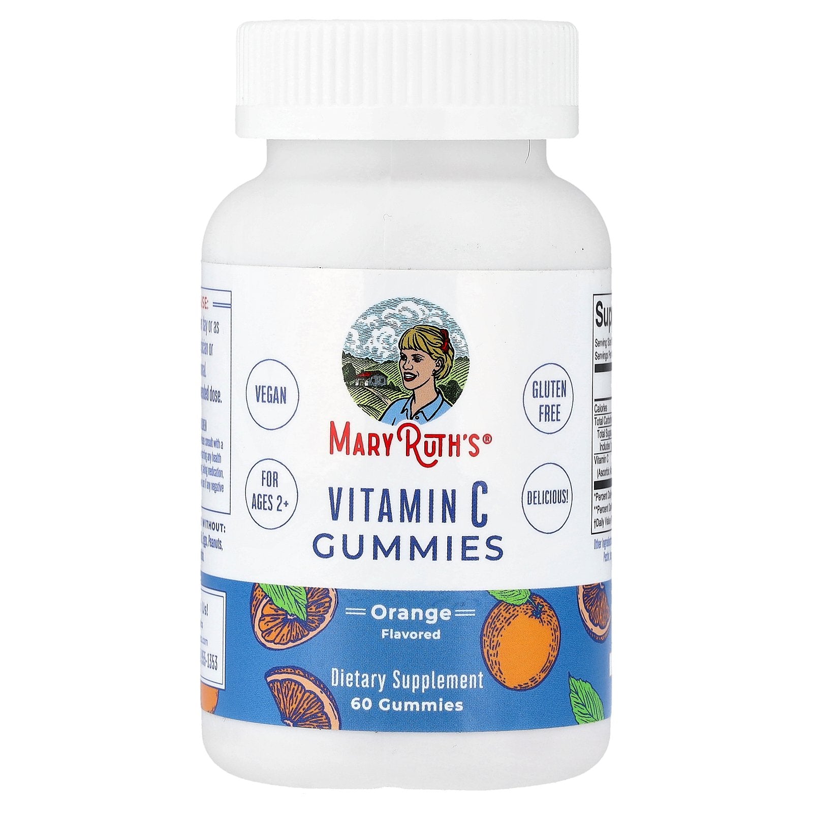MaryRuth's, Vitamin C Gummies, Ages 2+, Orange , 60 Gummies (125 mg per Gummy)