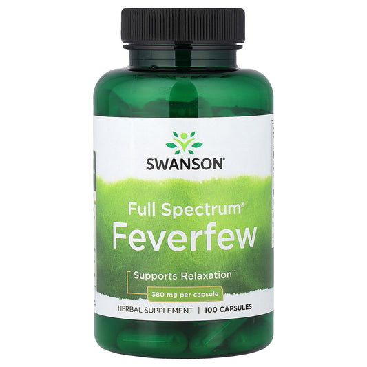 Swanson, Full Spectrum® Feverfew, 380 mg, 100 Capsules