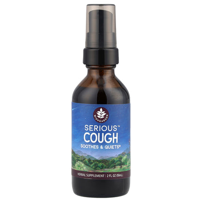 WishGarden Herbs, Serious™ Cough, Soothes & Quiets, 2 fl oz (59 ml)