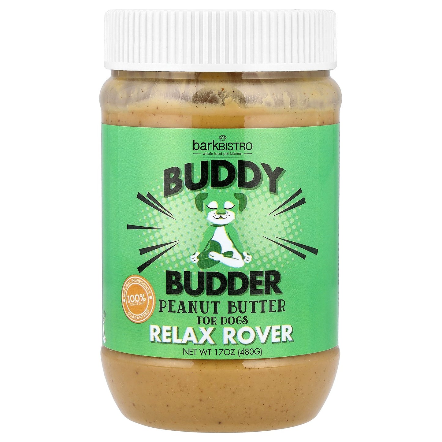 Bark Bistro, Buddy Budder, Relax Rover, Peanut Butter, 17 oz (480 g)