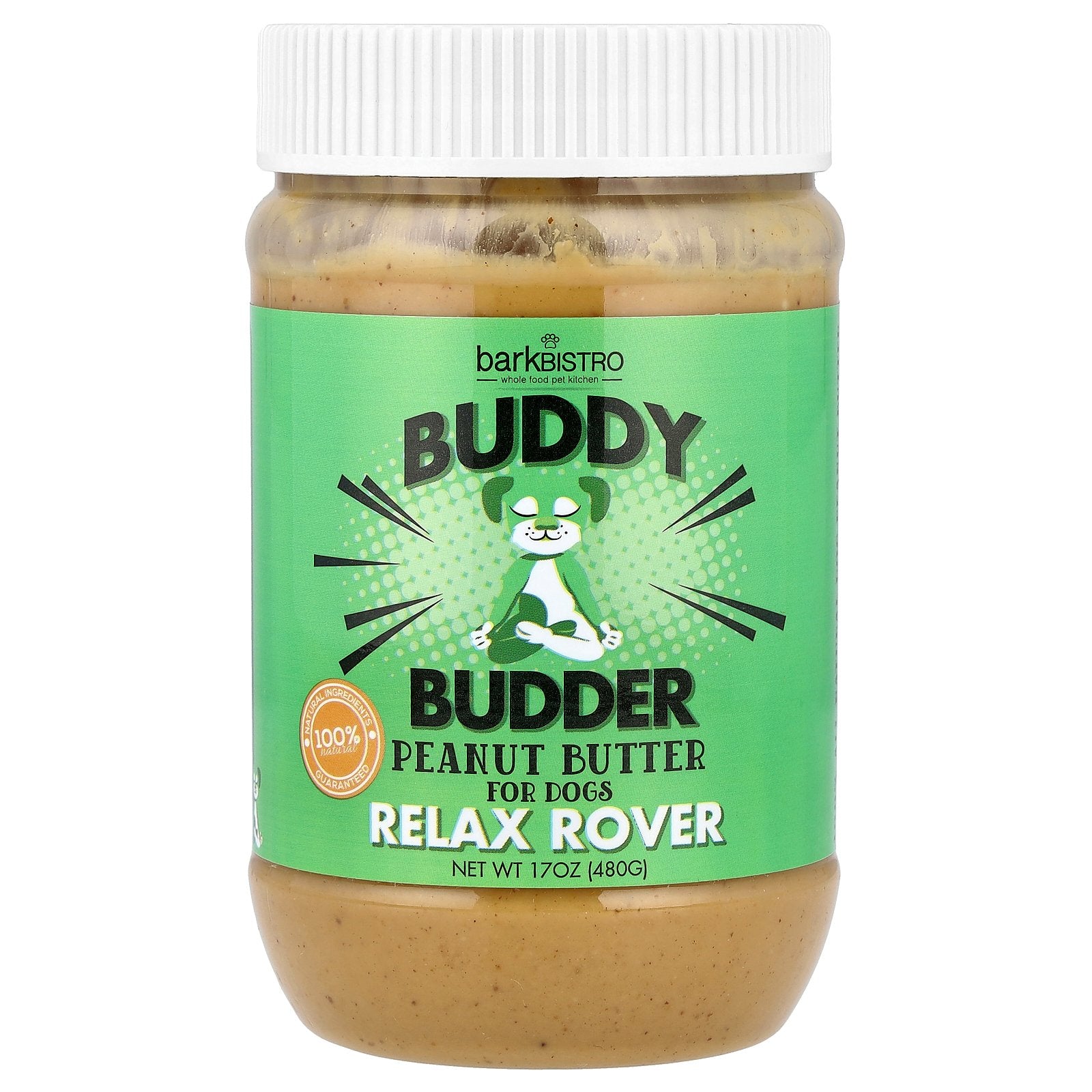 Bark Bistro, Buddy Budder, Relax Rover, Peanut Butter, 17 oz (480 g)
