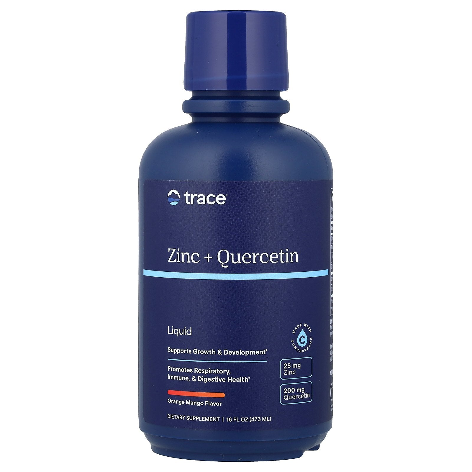 Trace, Liquid Zinc + Quercetin, Orange Mango, 16 fl oz (473 ml)
