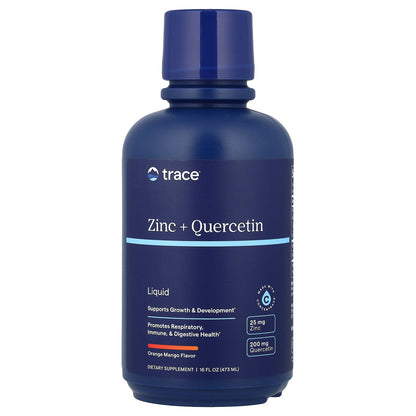 Trace, Liquid Zinc + Quercetin, Orange Mango, 16 fl oz (473 ml)