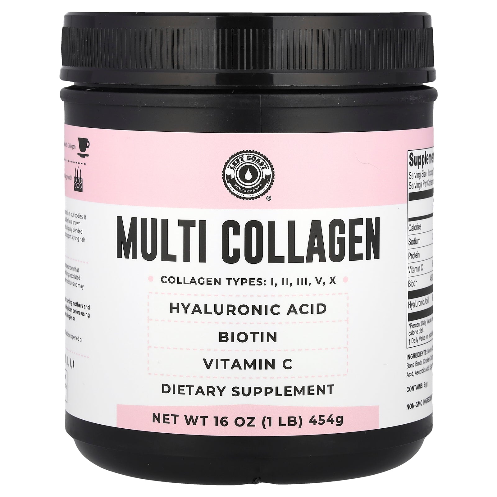 Left Coast Performance, Multi Collagen, 16 oz (454 g)