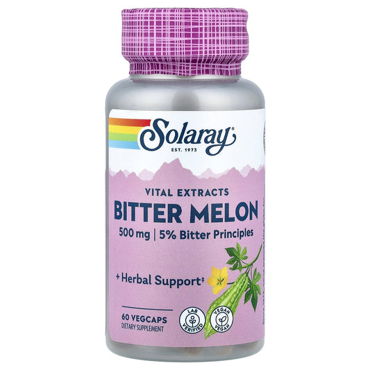 Solaray, Vital Extracts, Bitter Melon , 500 mg, 60 VegCaps