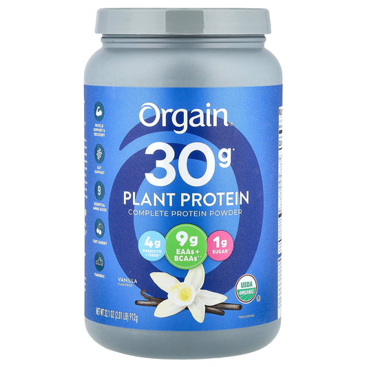 Orgain, Complete Plant Protein Powder, Vanilla, 2.01 lb (912 g)