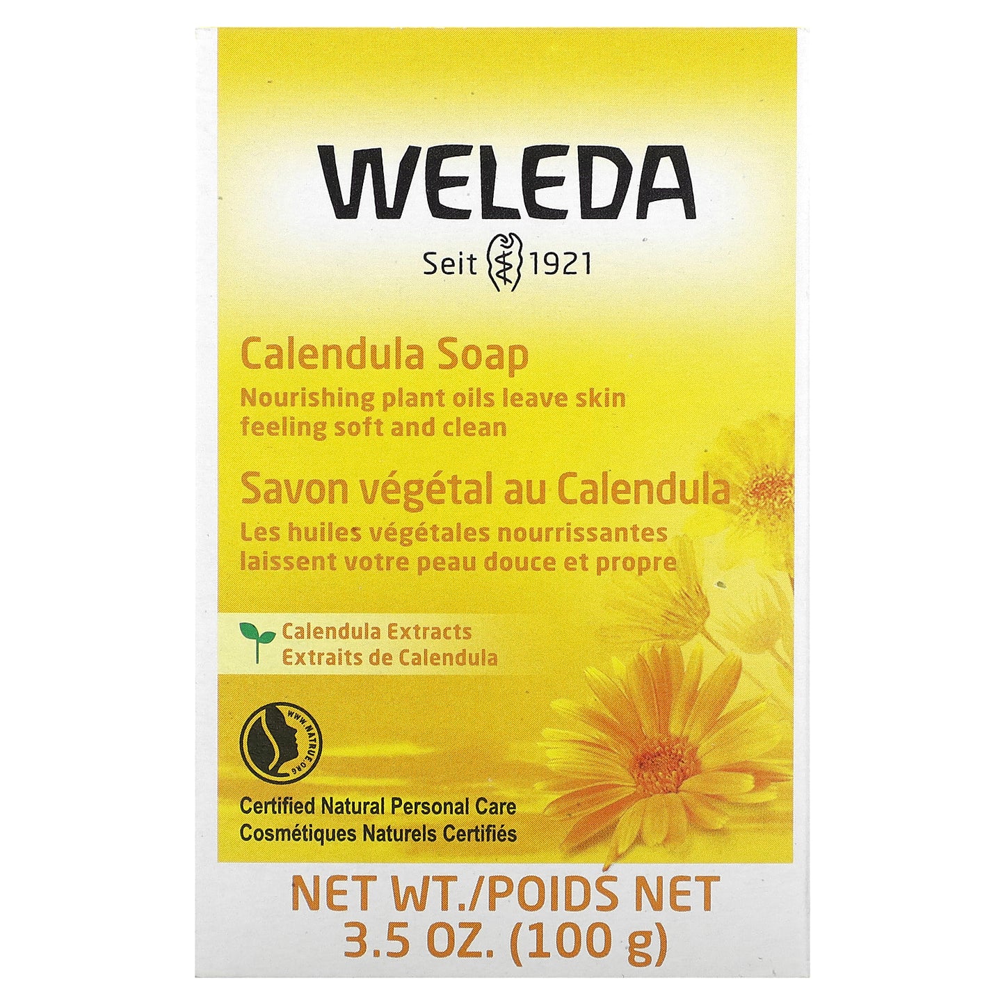 Weleda, Calendula Soap, Sensitive Skin, 3.5 oz (100 g)