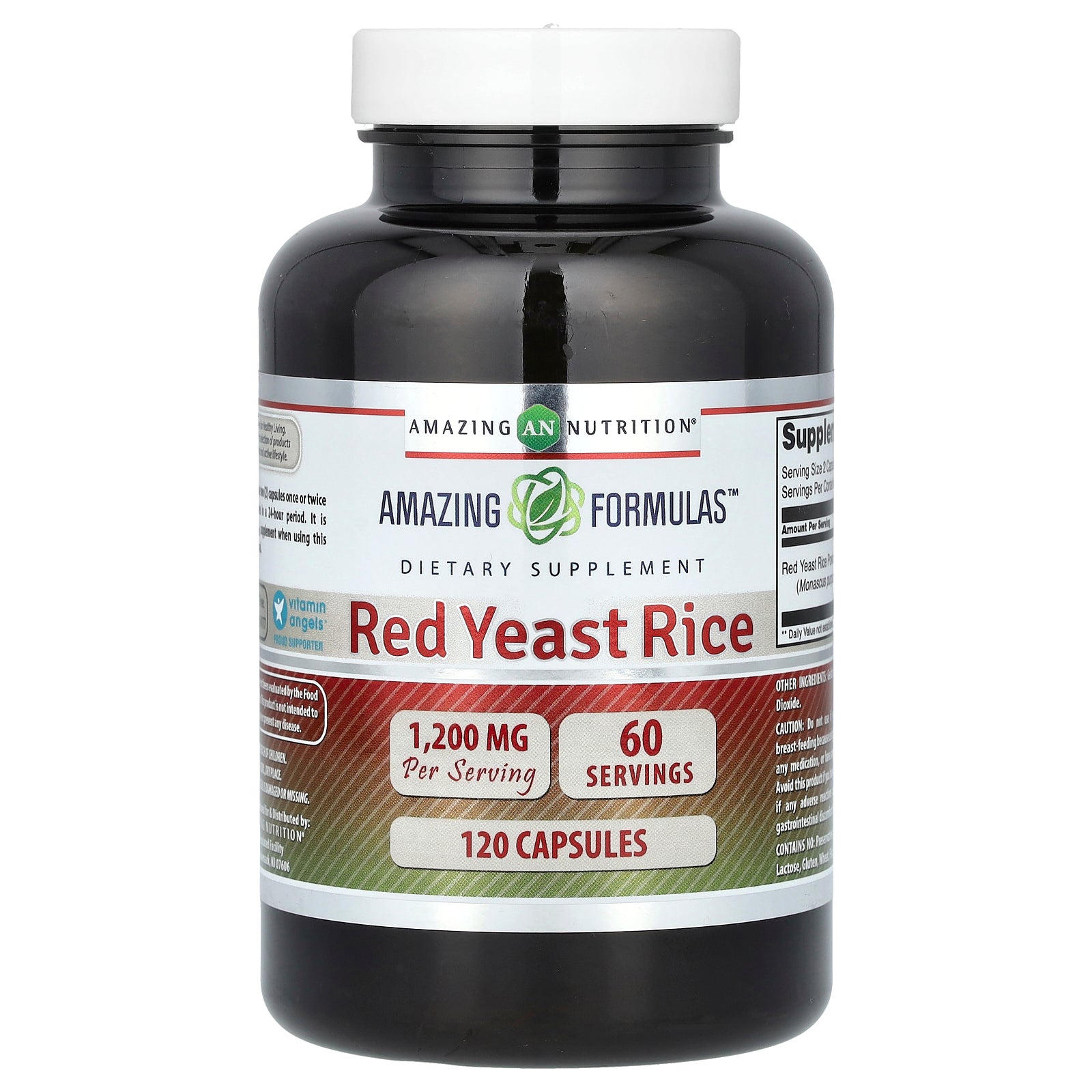 Amazing Nutrition, Red Yeast Rice, 120 Capsules (600 mg per Capsule)