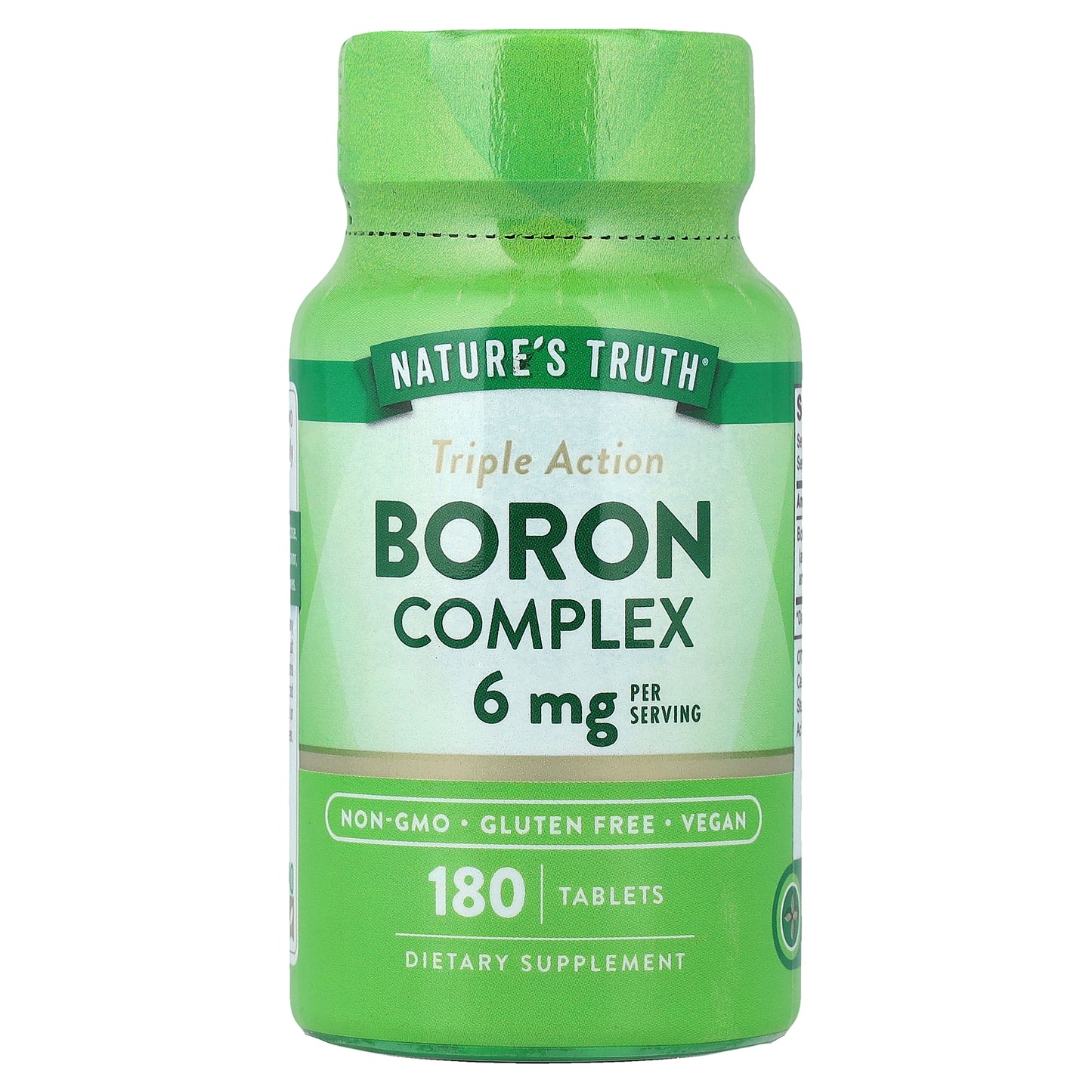 Nature's Truth, Boron Complex, Triple Action , 180 Tablets (3 mg Per tablet)
