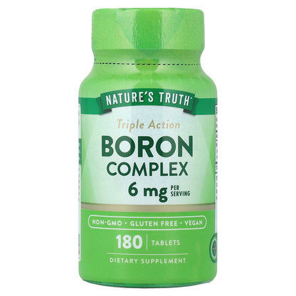 Nature's Truth, Boron Complex, Triple Action , 180 Tablets (3 mg Per tablet)