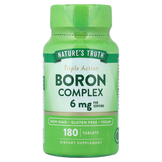 Nature's Truth, Boron Complex, Triple Action , 180 Tablets (3 mg Per tablet)