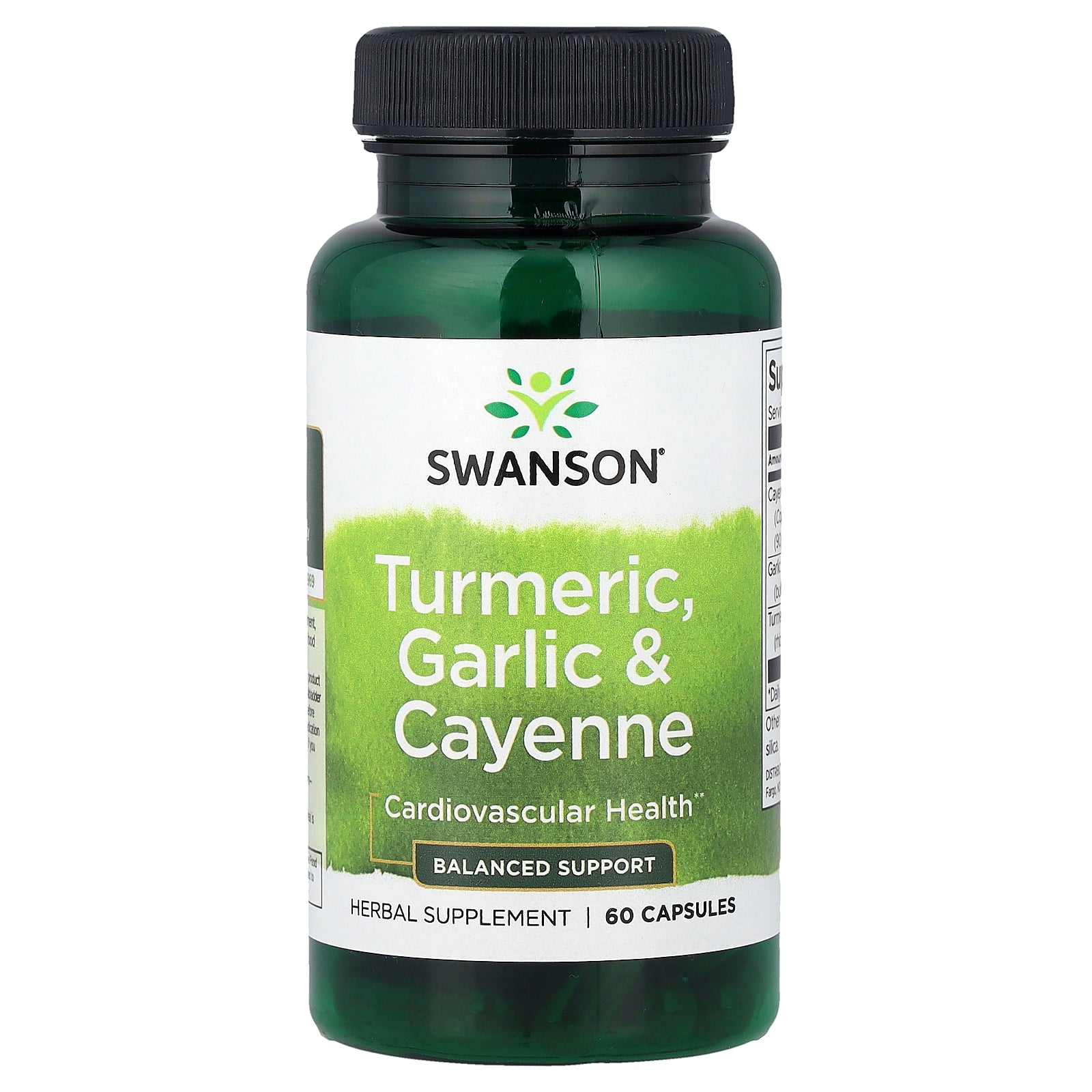 Swanson, Turmeric, Garlic & Cayenne, 60 Capsules