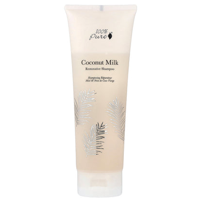 100% PURE, Restorative Shampoo, Coconut Milk, 8 fl oz (236 ml)