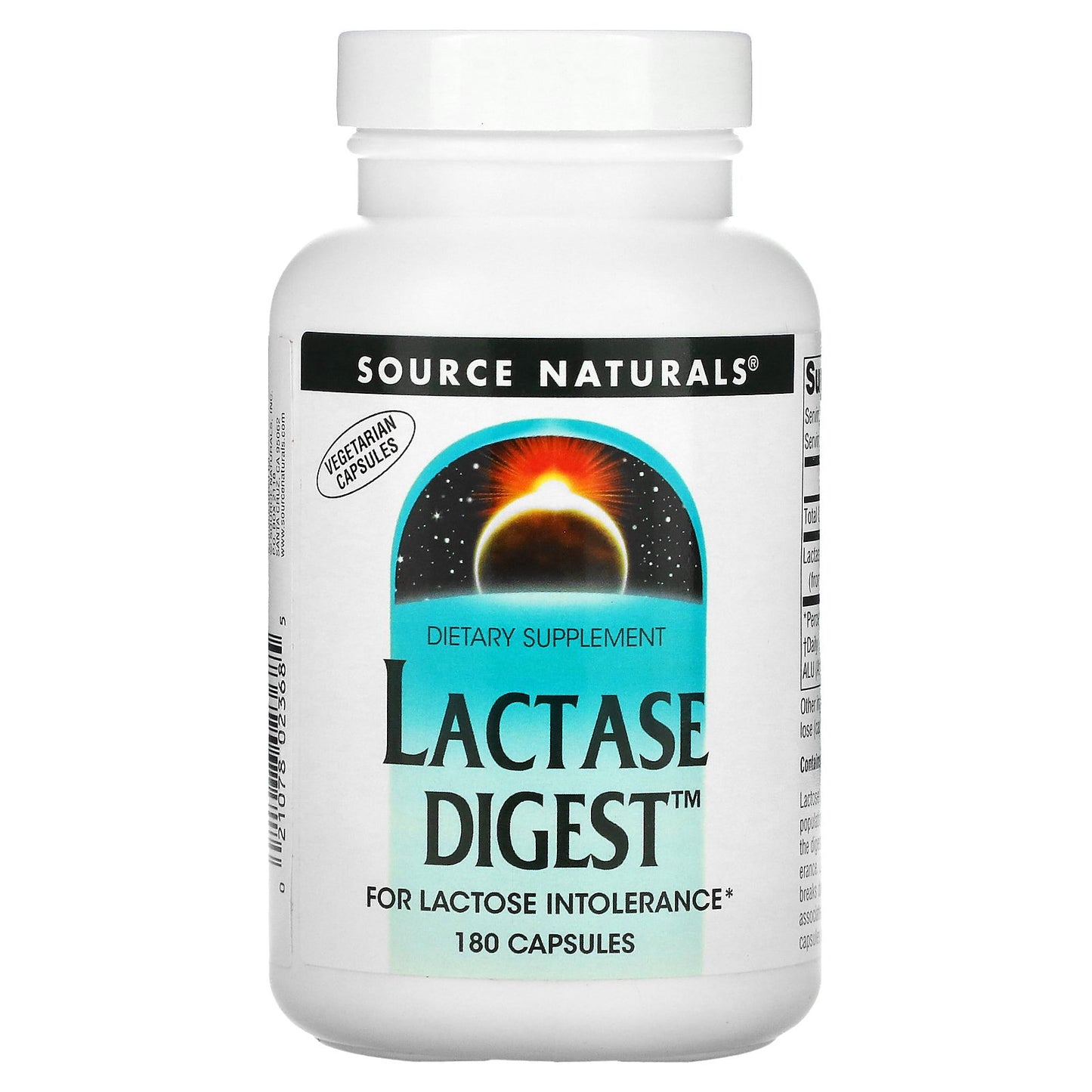 Source Naturals, Lactase Digest, 180 Capsules