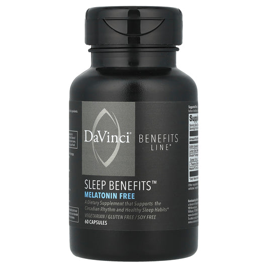 DaVinci Laboratories, Sleep Benefits™, Melatonin Free, 60 Capsules