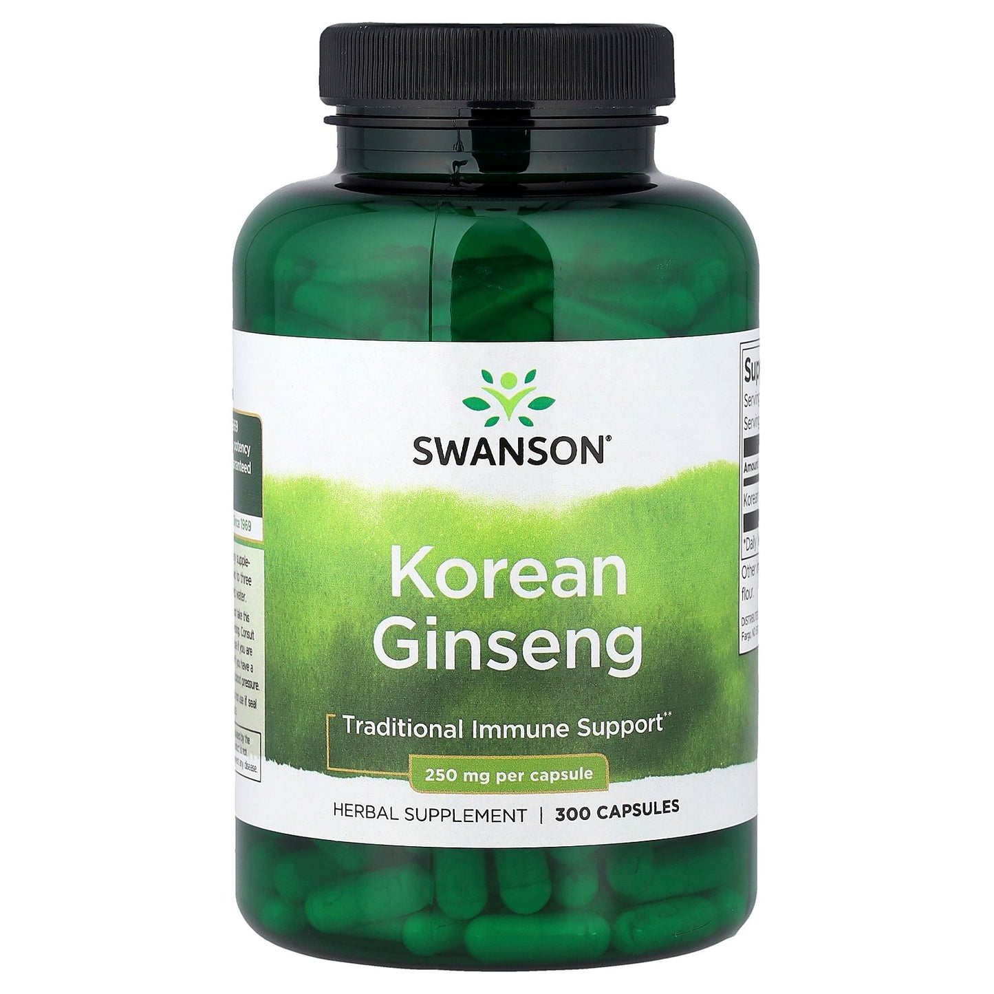 Swanson, Korean Ginseng, 300 Capsules (250 mg per Capsule)