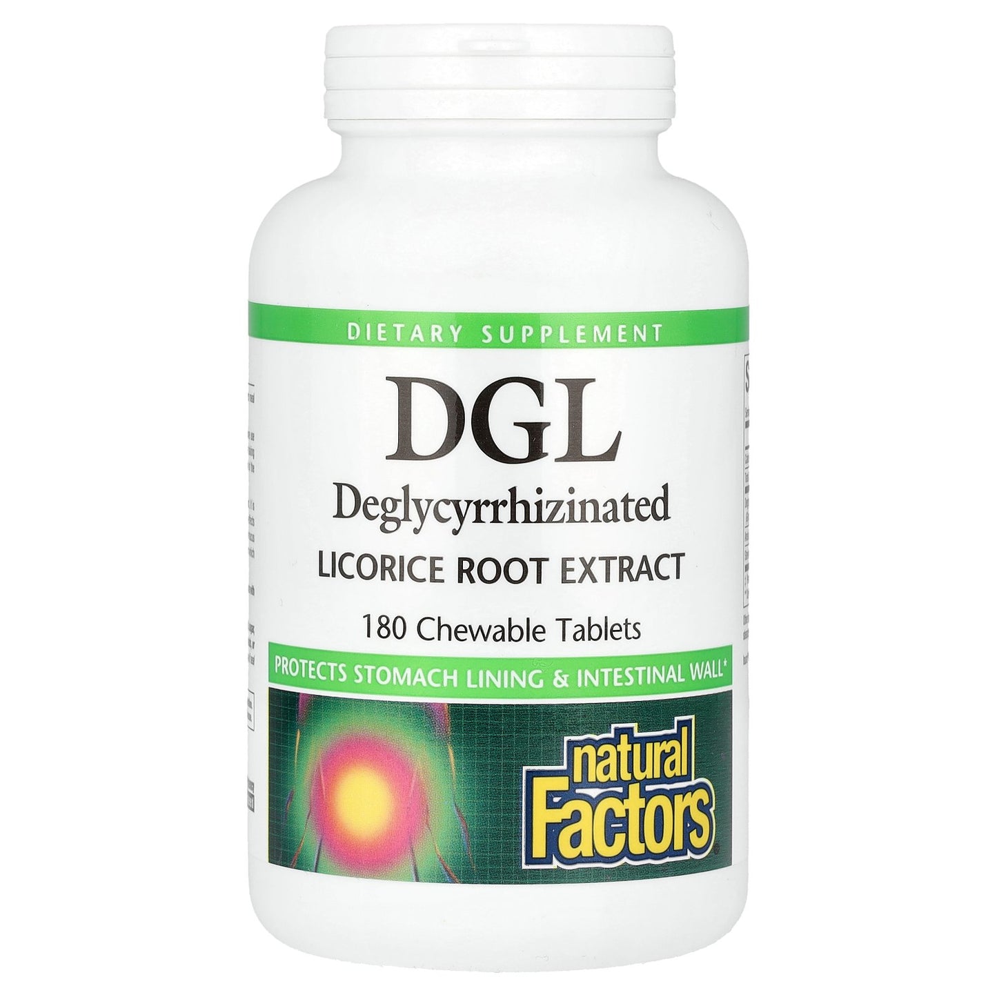 Natural Factors, DGL, Deglycyrrhizinated Licorice Root Extract, 180 Chewable Tablets