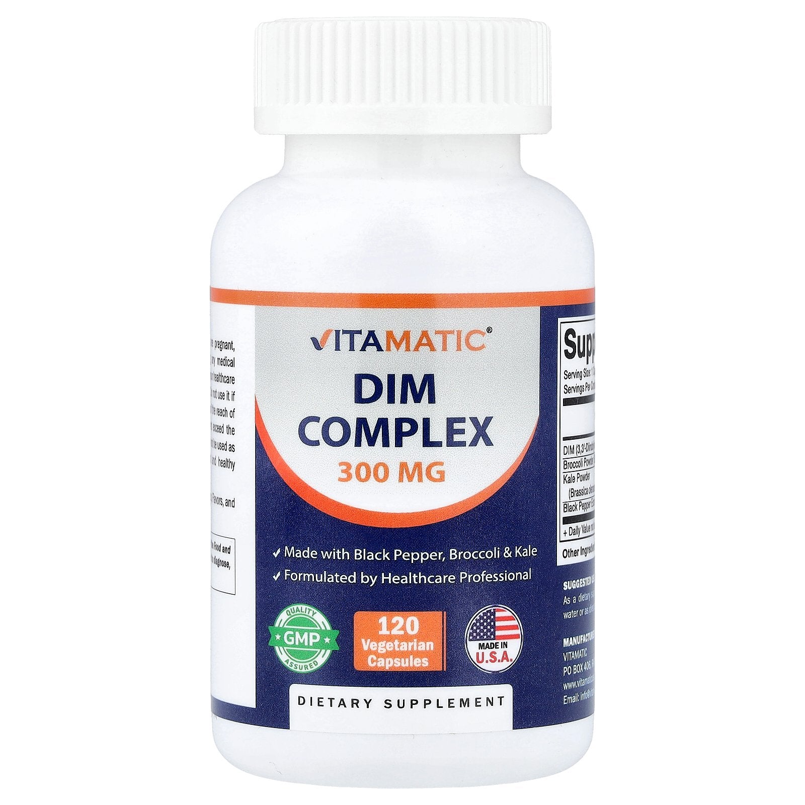 Vitamatic, Dim Complex, 120 Vegetarian Capsules
