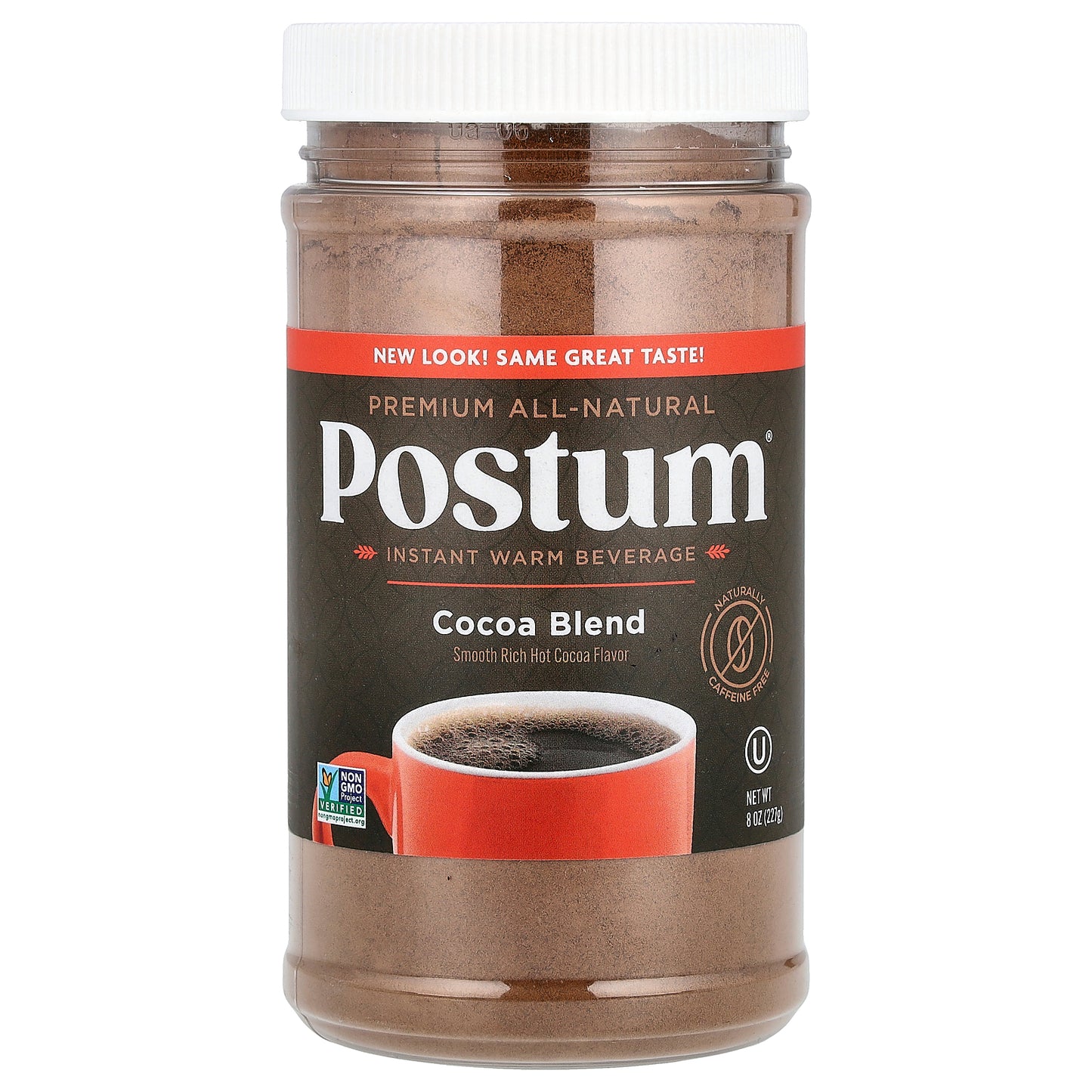 Postum, Instant Warm Beverage, Cocoa Blend, Caffeine Free, 8 oz (227 g)