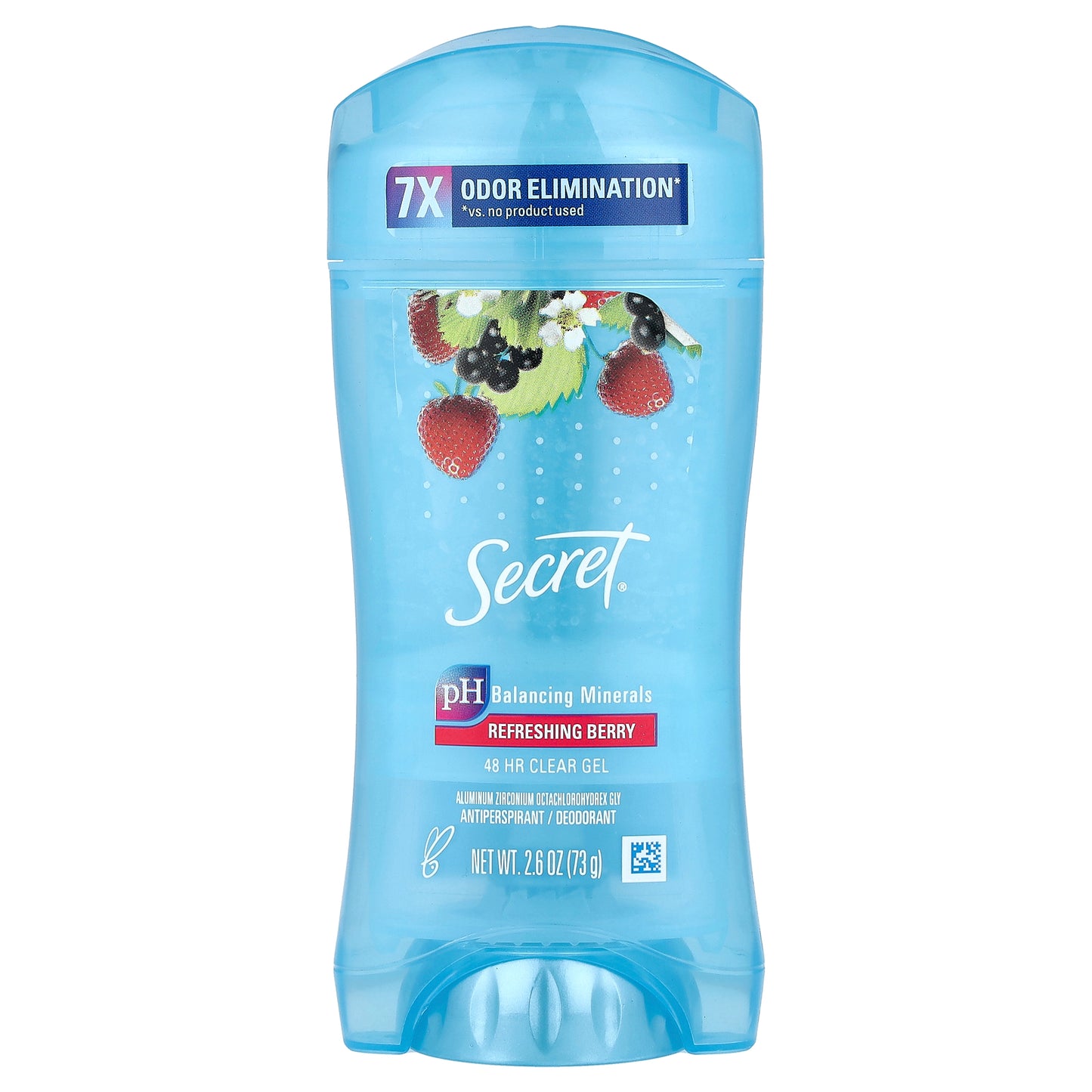 Secret, 48 Hour Clear Gel, Antiperspirant/Deodorant, Refreshing Berry, 2.6 oz (73 g)