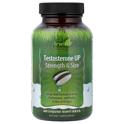 Irwin Naturals, Testosterone UP Strength & Size™, 60 Liquid Softgels