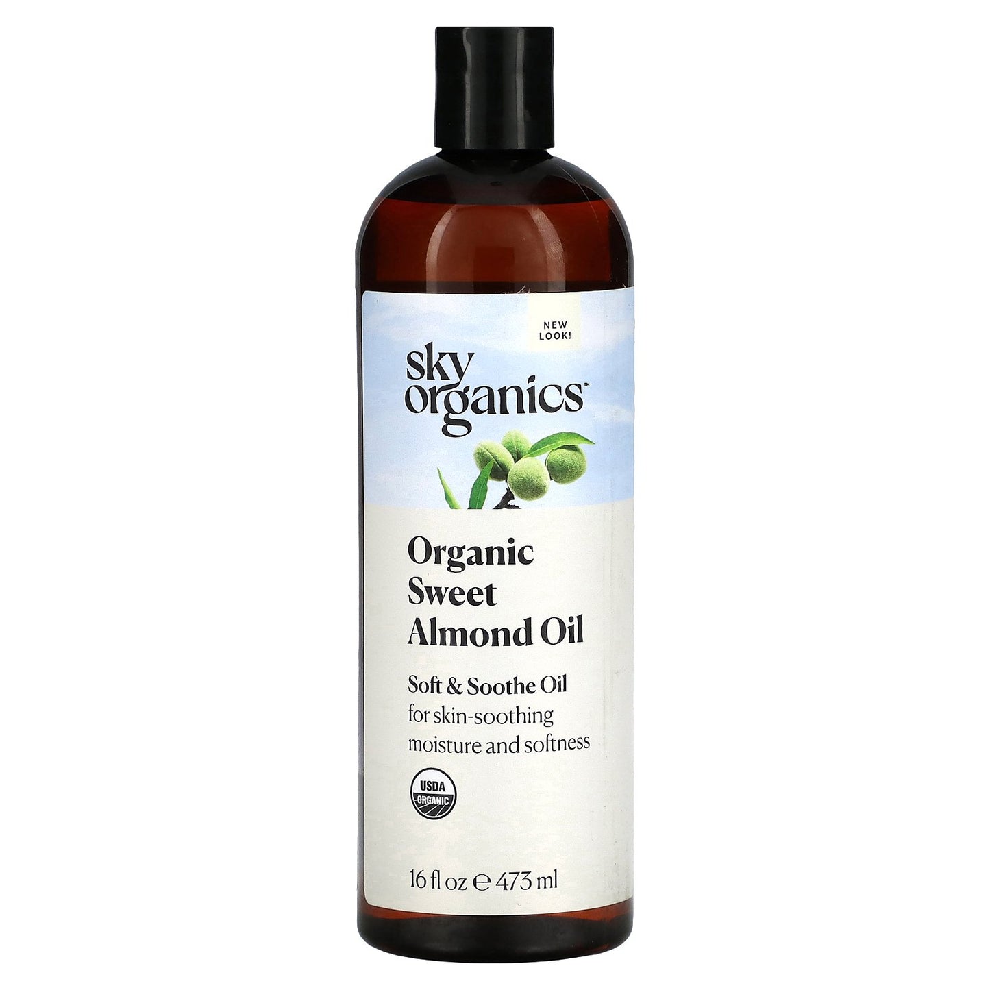 Sky Organics, Organic Sweet Almond Oil, 16 fl oz (473 ml)