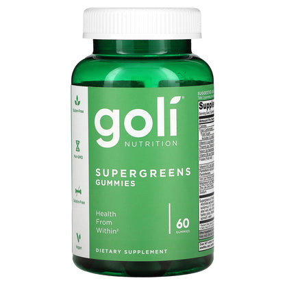 Goli Nutrition, Supergreens Gummies,  60 Gummies